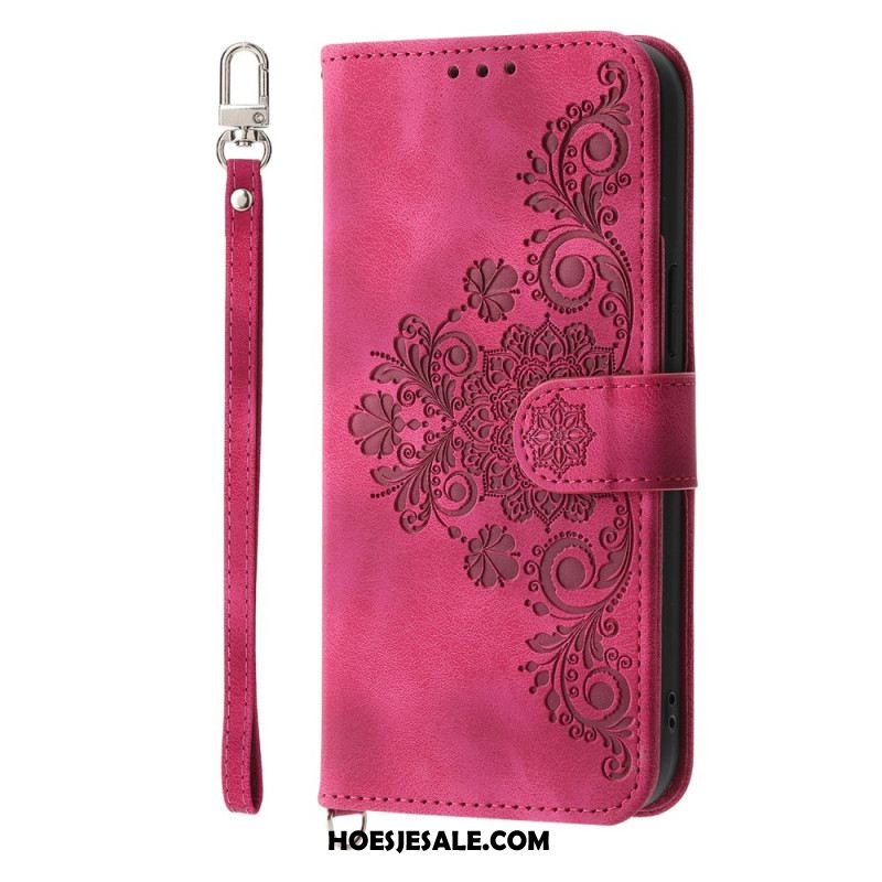 Folio-hoesje iPhone Air Telefoonhoesje Bloemenkant