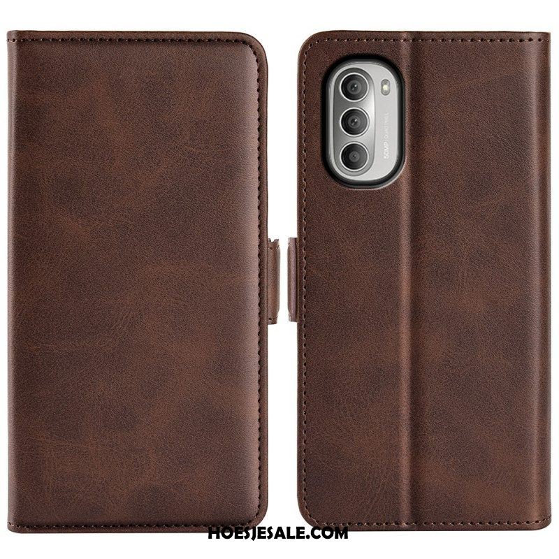 Folio-hoesje voor Moto G51 5G Flip Case Dubbele Klep