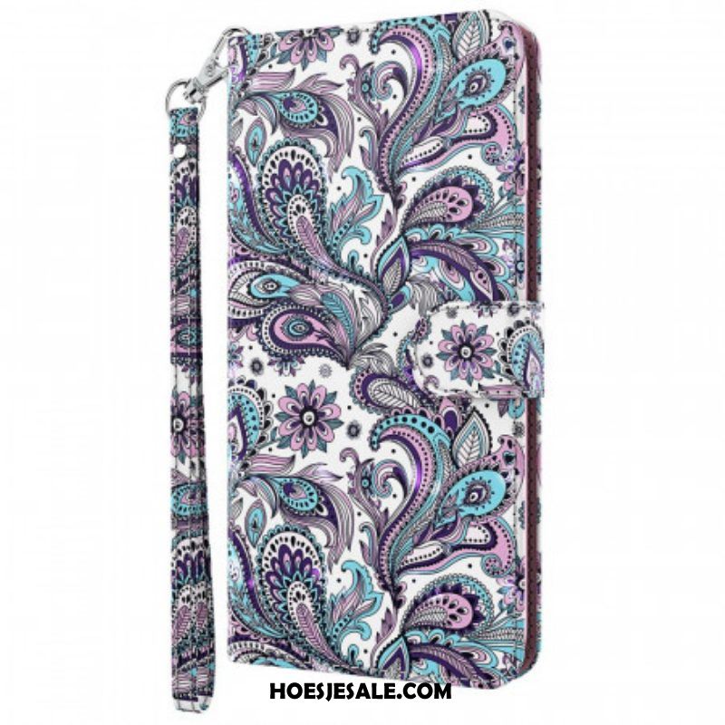 Folio-hoesje voor Moto G71 5G Paisley