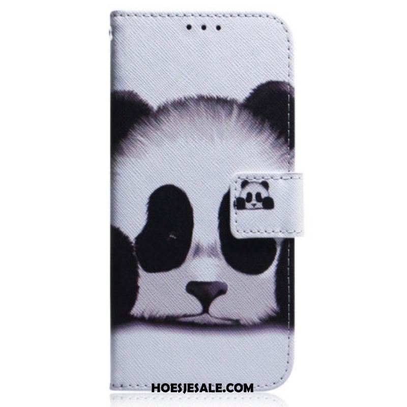 Folio-hoesje voor OnePlus Nord 2T 5G Met Ketting Strakke Panda