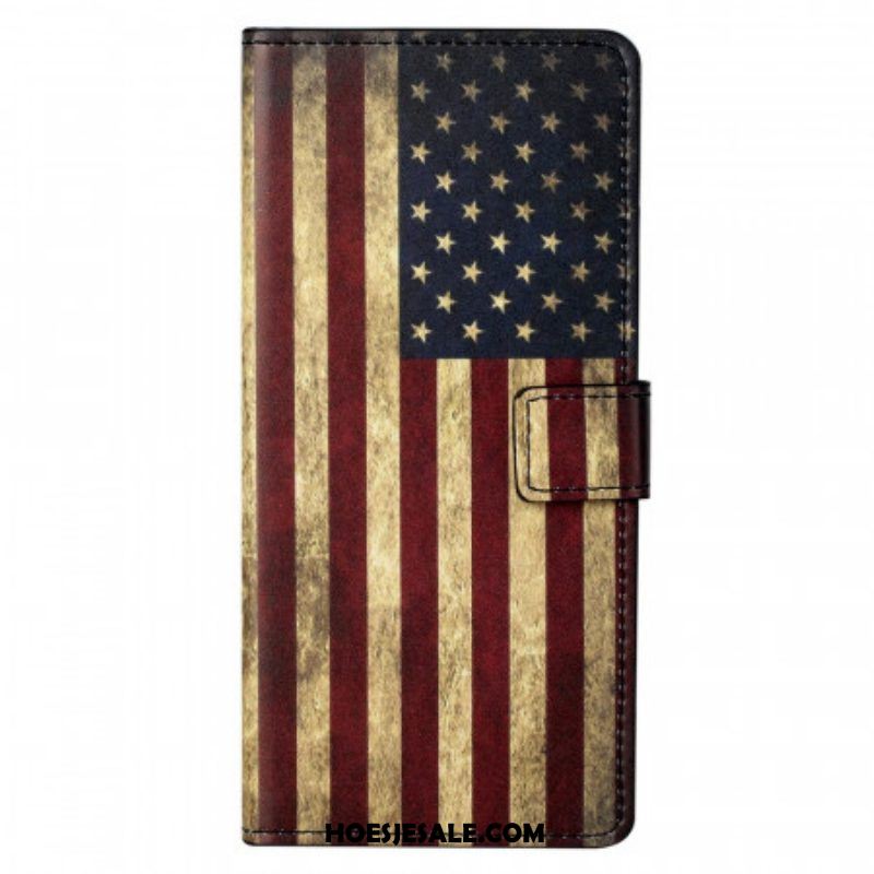 Folio-hoesje voor OnePlus Nord CE 2 5G Amerikaanse Vlag