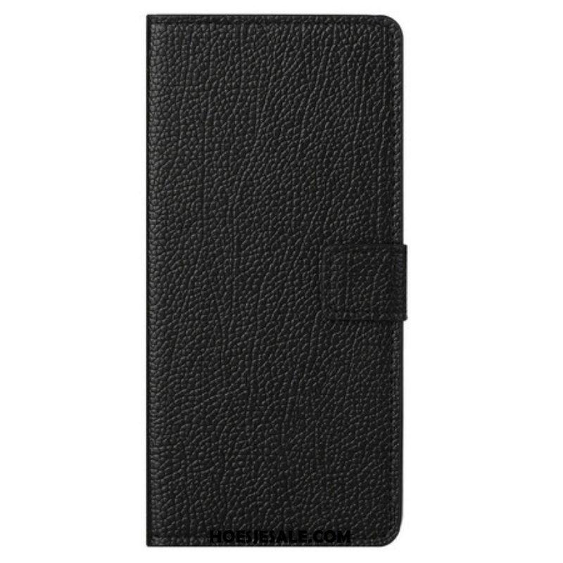 Folio-hoesje voor OnePlus Nord CE 5G Litchi-nerf Leereffect