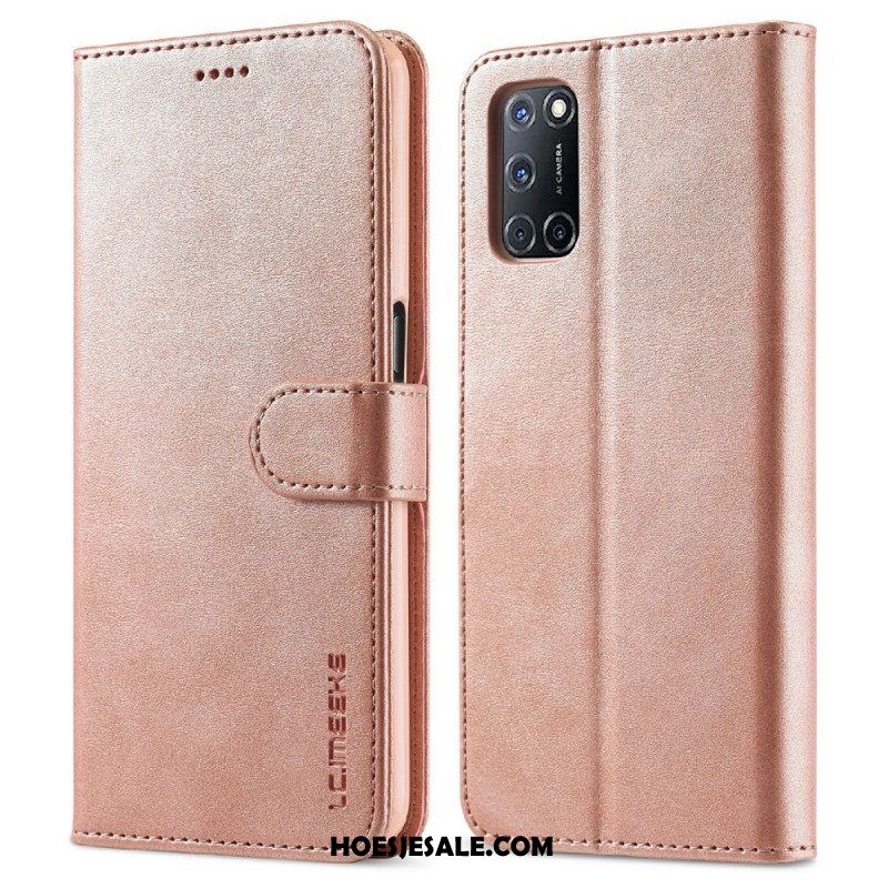 Folio-hoesje voor Oppo Find X3 Lite Lc.imeeke Ledereffect