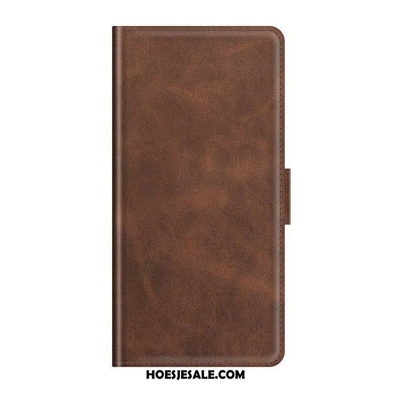 Folio-hoesje voor Oppo Find X3 Neo Flip Case Klassieke Dubbele Klep