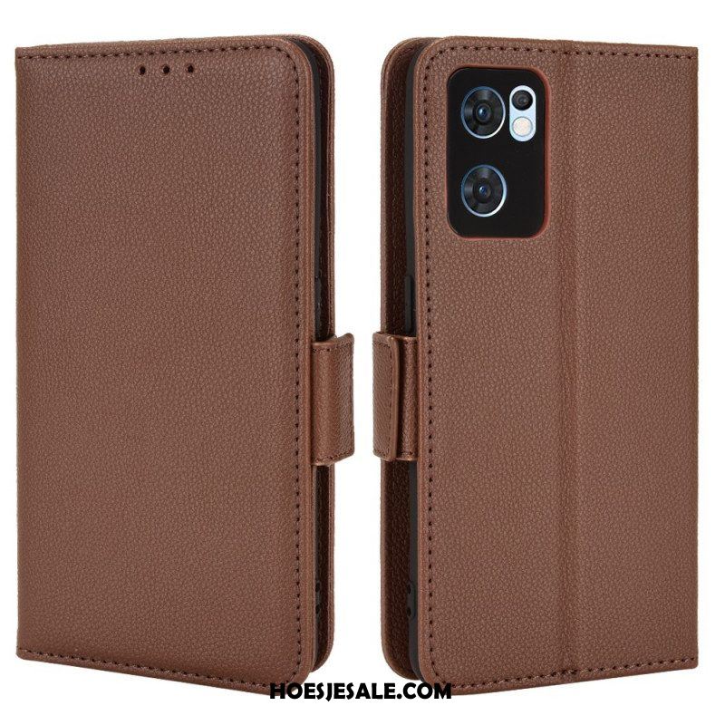 Folio-hoesje voor Oppo Find X5 Lite Flip Case Flap Dubbele Nieuwe Kleuren