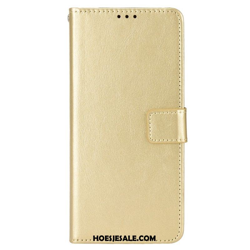 Folio-hoesje voor Oppo Reno 8 Met Ketting Faux Leather Flashy Met Riem