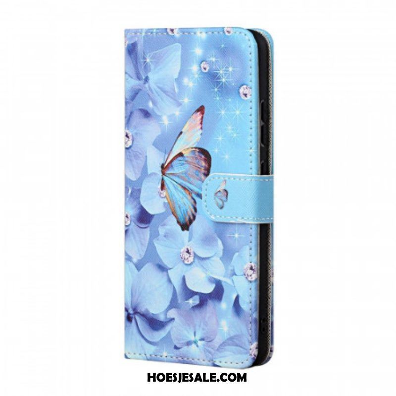 Folio-hoesje voor Samsung Galaxy A13 5G / A04s Met Ketting Robuust Schild