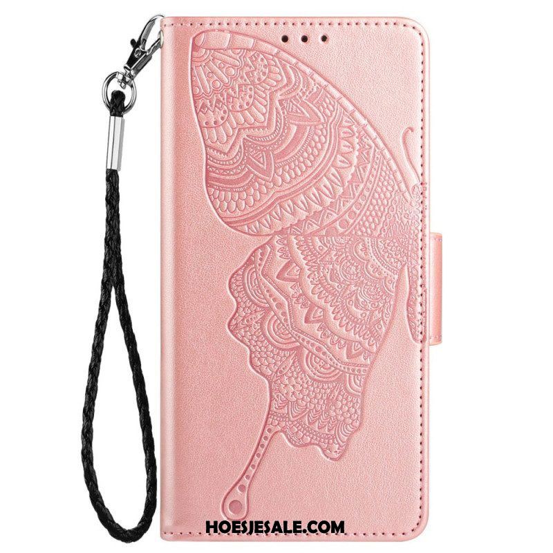 Folio-hoesje voor Samsung Galaxy A13 Met Ketting Patroon Met Bandjes