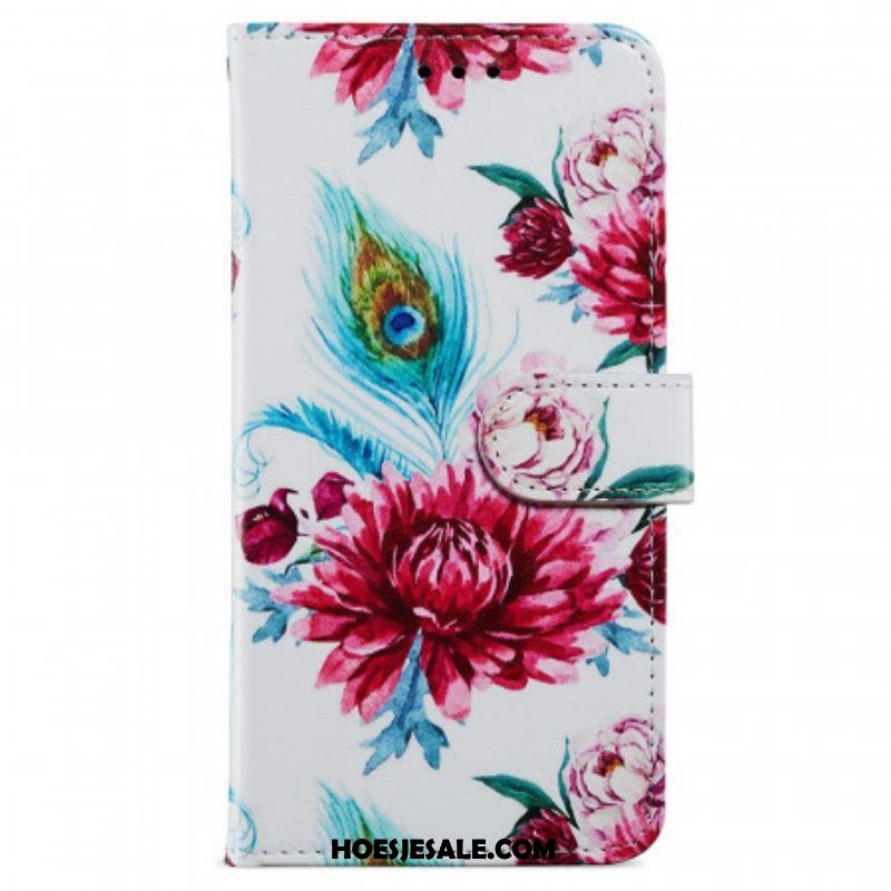 Folio-hoesje voor Samsung Galaxy A13 String Safari Dieren