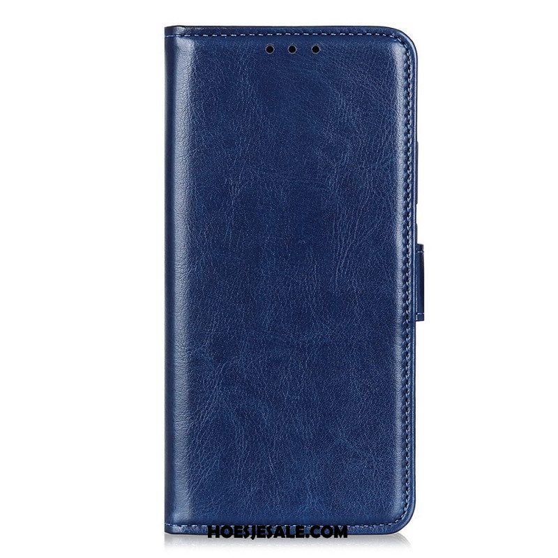 Folio-hoesje voor Samsung Galaxy A14 / A14 5G Imitatie Lakleer