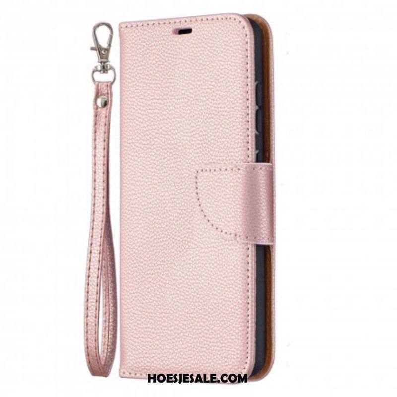 Folio-hoesje voor Samsung Galaxy A52 4G / A52 5G / A52s 5G Flip Case Lychee Rabat Schuin