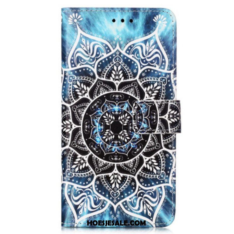 Folio-hoesje voor Samsung Galaxy A54 5G Met Ketting Strakke Mandala