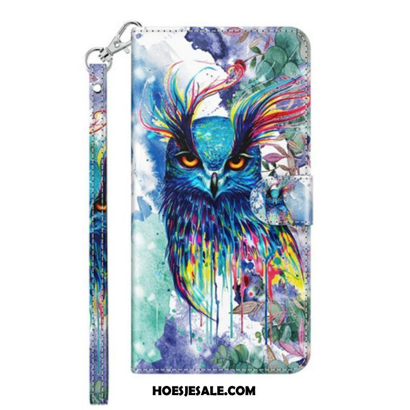 Folio-hoesje voor Samsung Galaxy M12 / A12 Aquarel Vogel