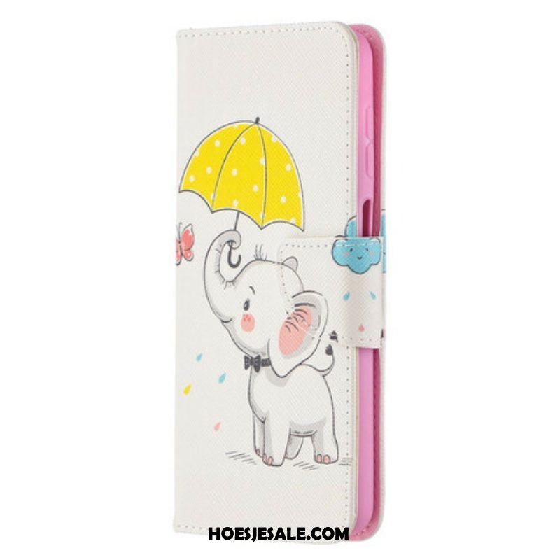 Folio-hoesje voor Samsung Galaxy M12 / A12 Baby Olifant