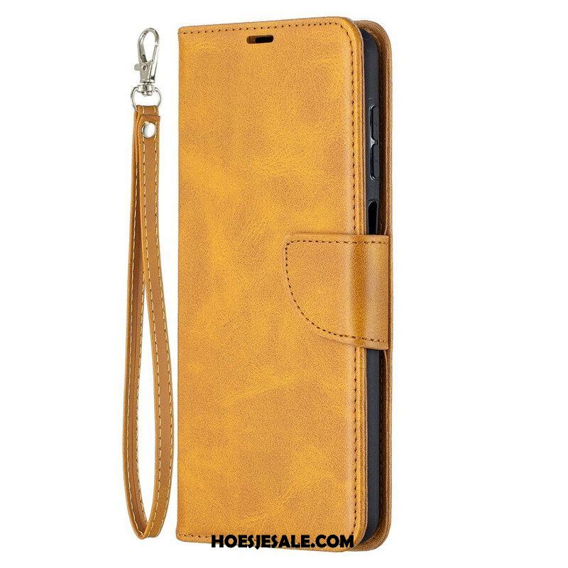 Folio-hoesje voor Samsung Galaxy M12 / A12 Flip Case Gladde Flap Schuin