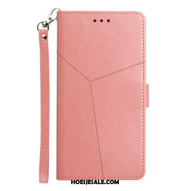 Folio-hoesje voor Samsung Galaxy M12 / A12 Stijl Leer Geo Y Design