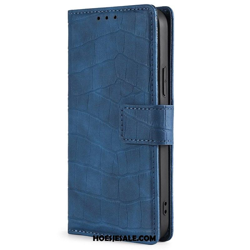 Folio-hoesje voor Samsung Galaxy M13 Krokodillenhuidstijl