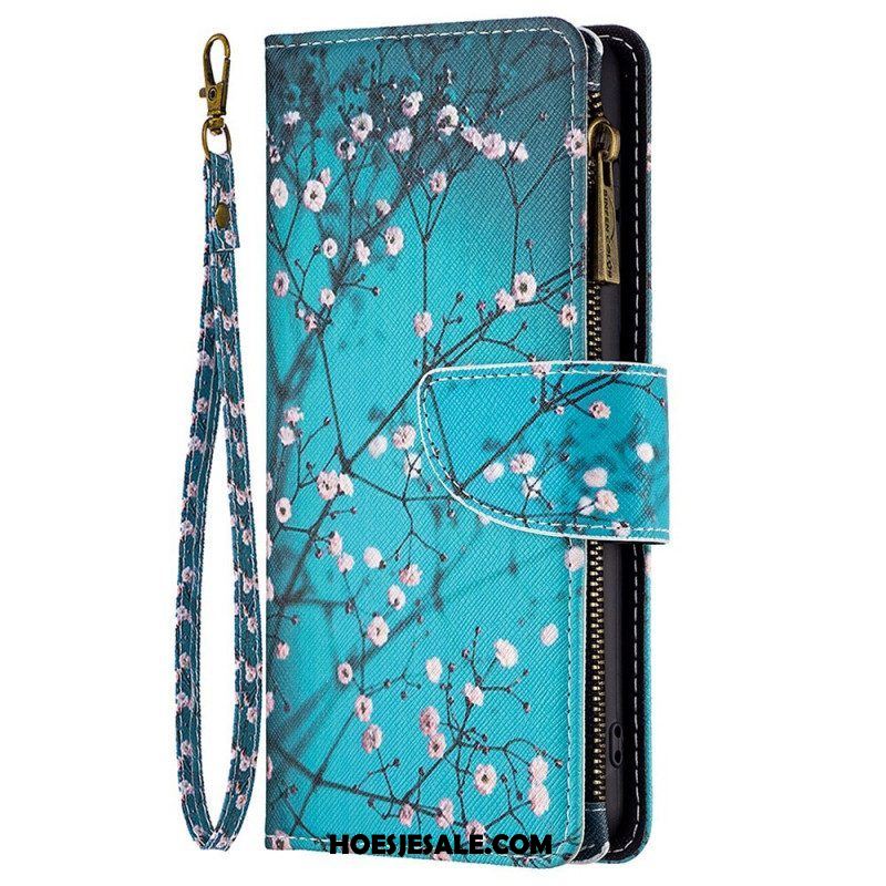 Folio-hoesje voor Samsung Galaxy M23 5G Boom Portemonnee En Lanyard