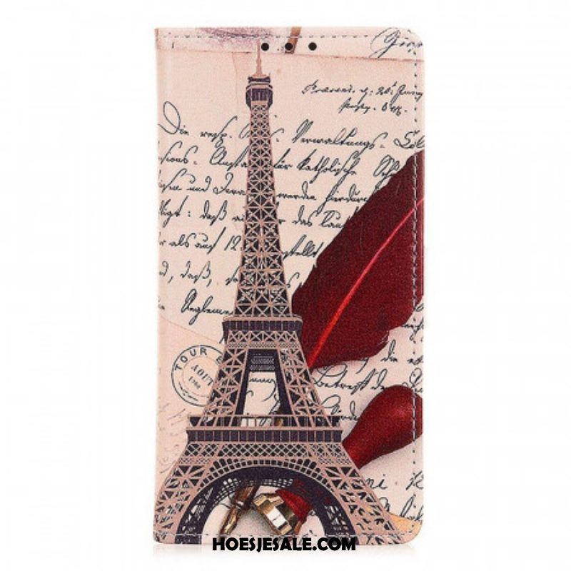 Folio-hoesje voor Samsung Galaxy M23 5G Dichters Eiffeltoren