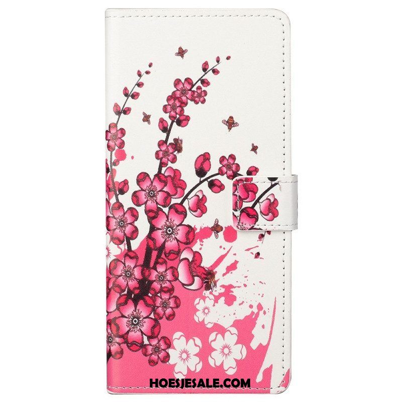 Folio-hoesje voor Samsung Galaxy M23 5G Tropische Bloemen