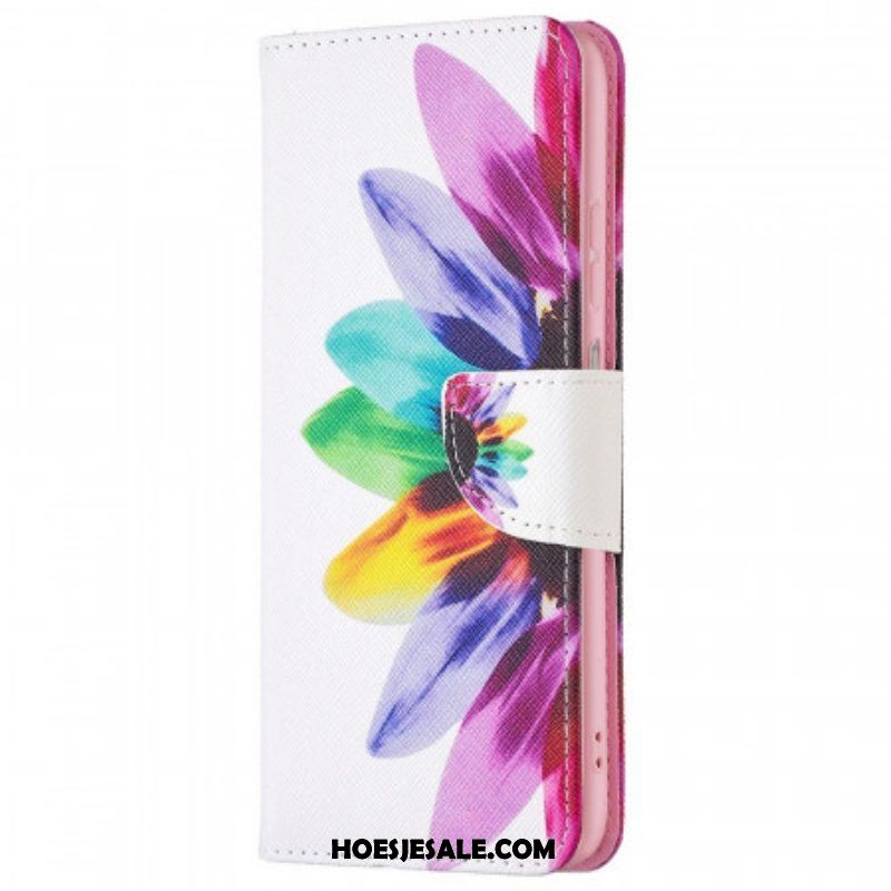 Folio-hoesje voor Samsung Galaxy M23 5G Waterverf Bloem