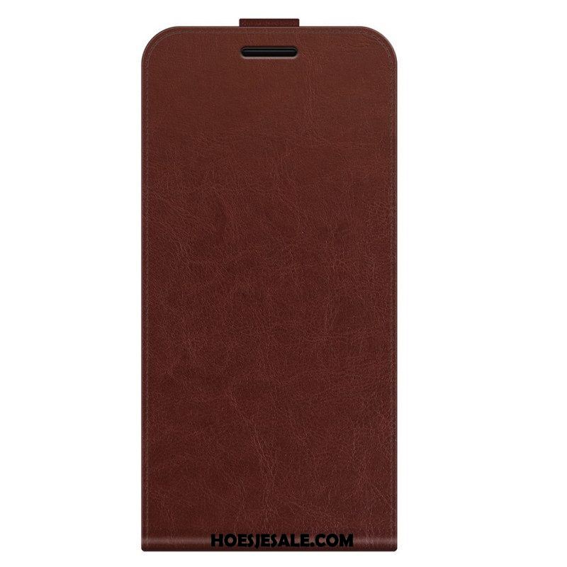 Folio-hoesje voor Samsung Galaxy M32 Flip Case Verticale Flap Met Leereffect