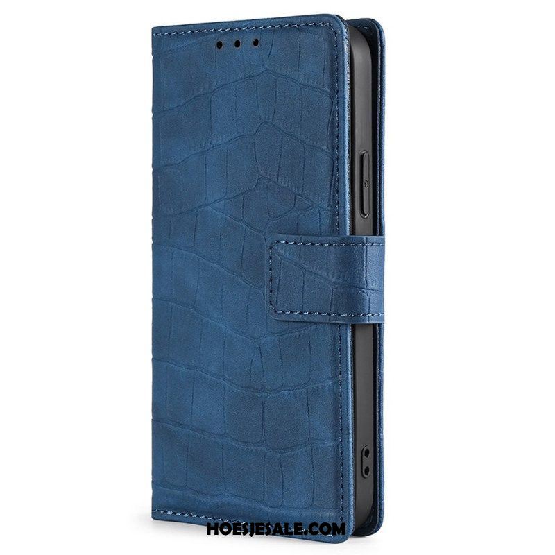 Folio-hoesje voor Samsung Galaxy M53 5G Krokodillenhuidstijl