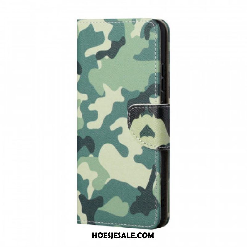 Folio-hoesje voor Samsung Galaxy M53 5G Militaire Camouflage