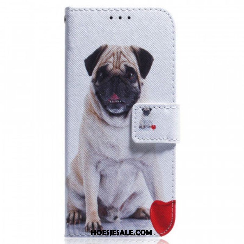 Folio-hoesje voor Samsung Galaxy M53 5G Mops Hond