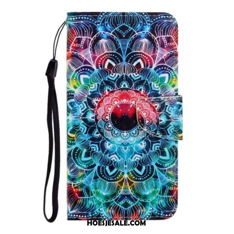 Folio-hoesje voor Samsung Galaxy S20 Plus / S20 Plus 5G Met Ketting Flitsende Strappy Mandala