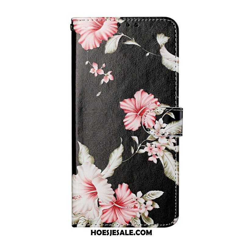 Folio-hoesje voor Samsung Galaxy S21 5G Gekke Bloemen