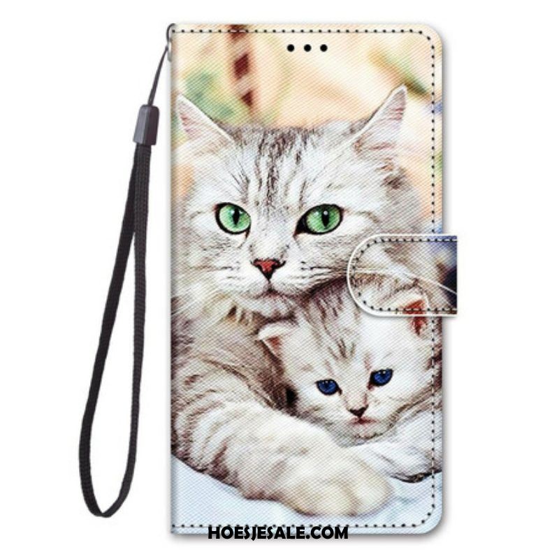 Folio-hoesje voor Samsung Galaxy S21 5G Katten Familie