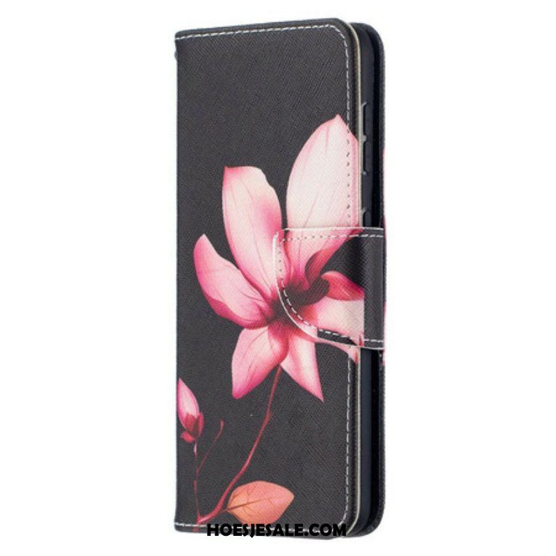 Folio-hoesje voor Samsung Galaxy S21 5G Roze Bloem