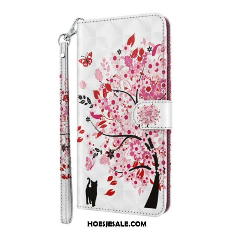 Folio-hoesje voor Samsung Galaxy S21 5G Roze Boom