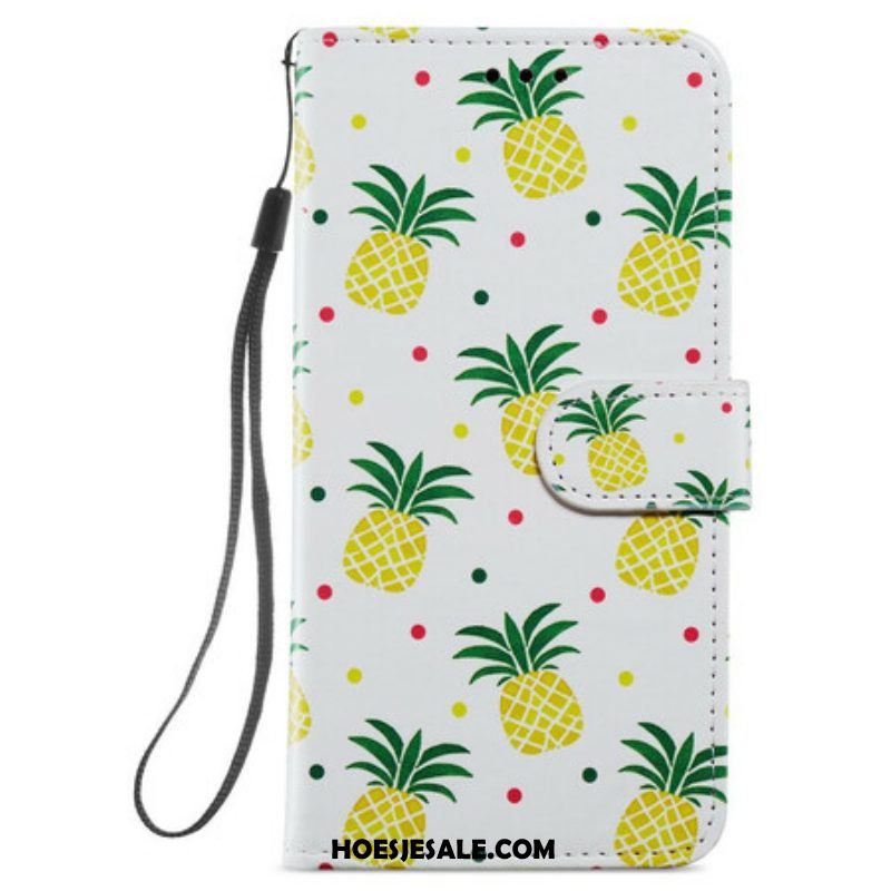 Folio-hoesje voor Samsung Galaxy S21 FE Meerdere Ananas