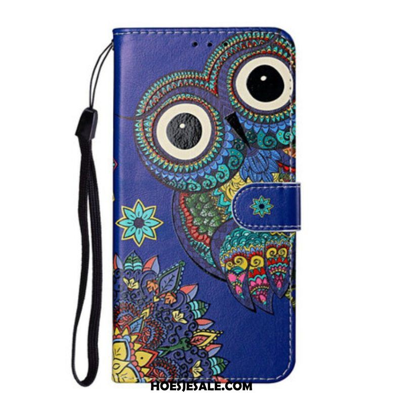 Folio-hoesje voor Samsung Galaxy S21 Plus 5G Uil In Mandala