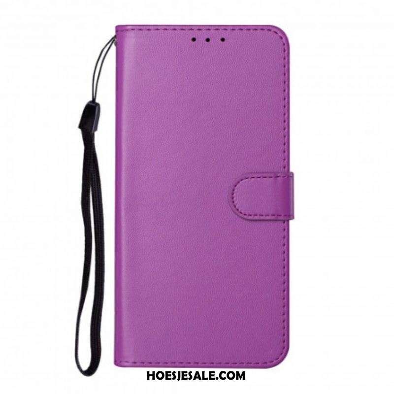 Folio-hoesje voor Samsung Galaxy S21 Plus 5G Uniek Ontwerp Met Lanyard