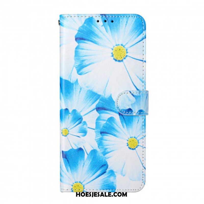 Folio-hoesje voor Samsung Galaxy S21 Ultra 5G Gekke Bloemen
