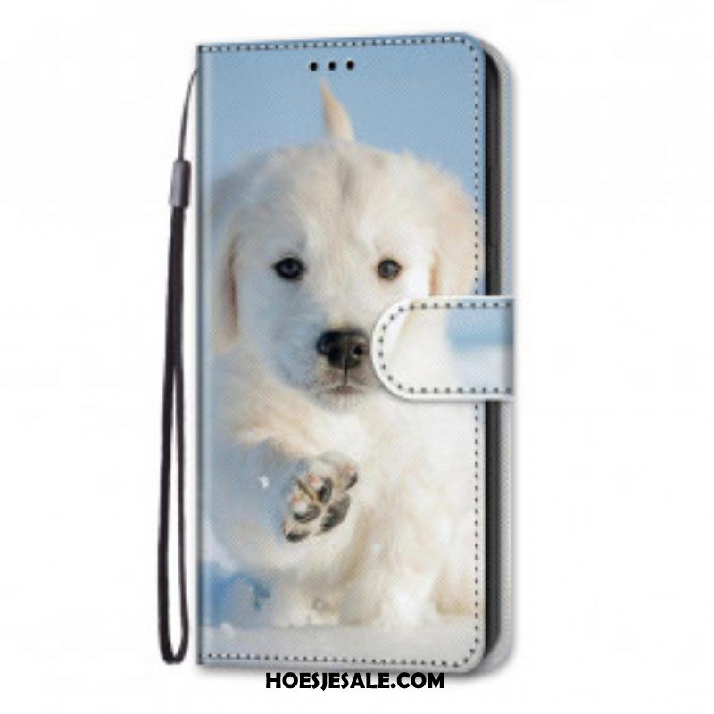 Folio-hoesje voor Samsung Galaxy S21 Ultra 5G Schattige Hond