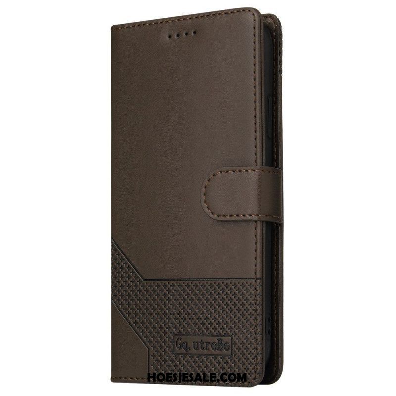 Folio-hoesje voor Samsung Galaxy S22 Ultra 5G Ledereffect Gq.utrobe