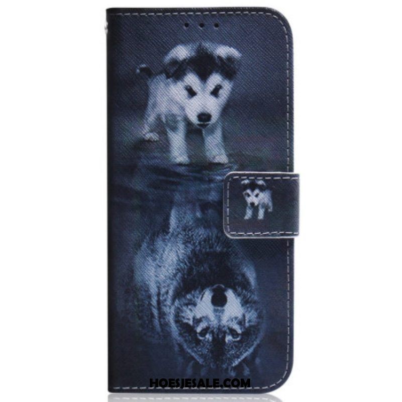 Folio-hoesje voor Samsung Galaxy S23 5G Puppy-droom