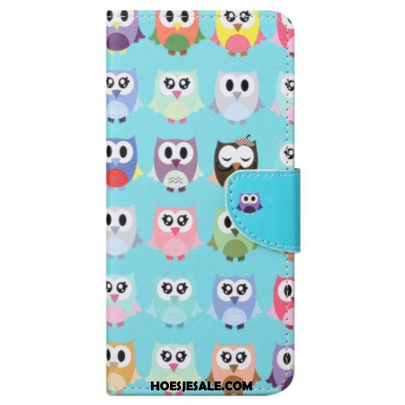 Folio-hoesje voor Samsung Galaxy S23 5G Uilen