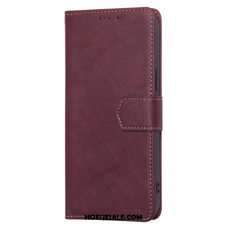 Folio-hoesje voor Samsung Galaxy S23 Ultra 5G Rfid In Vintage Lederen Stijl