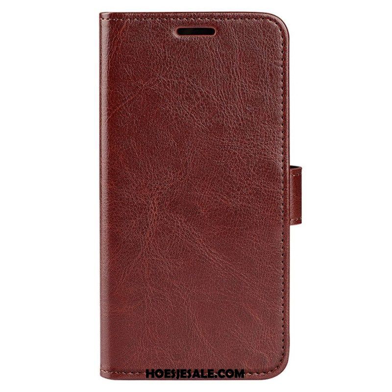 Folio-hoesje voor Samsung Galaxy S23 Ultra 5G Vintage Leereffect