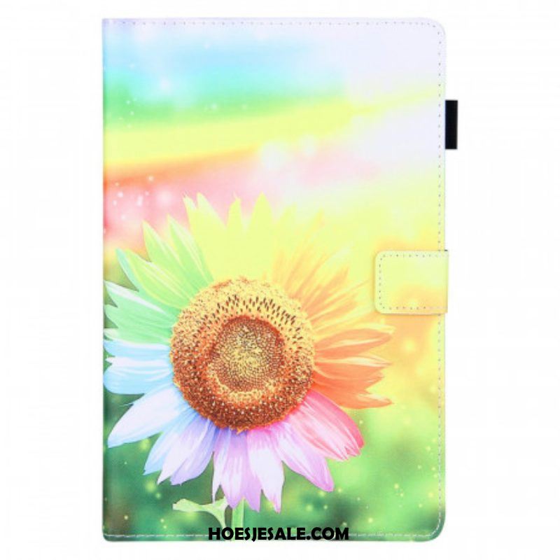 Folio-hoesje voor Samsung Galaxy Tab A8 (2021) Bloemen In De Zon