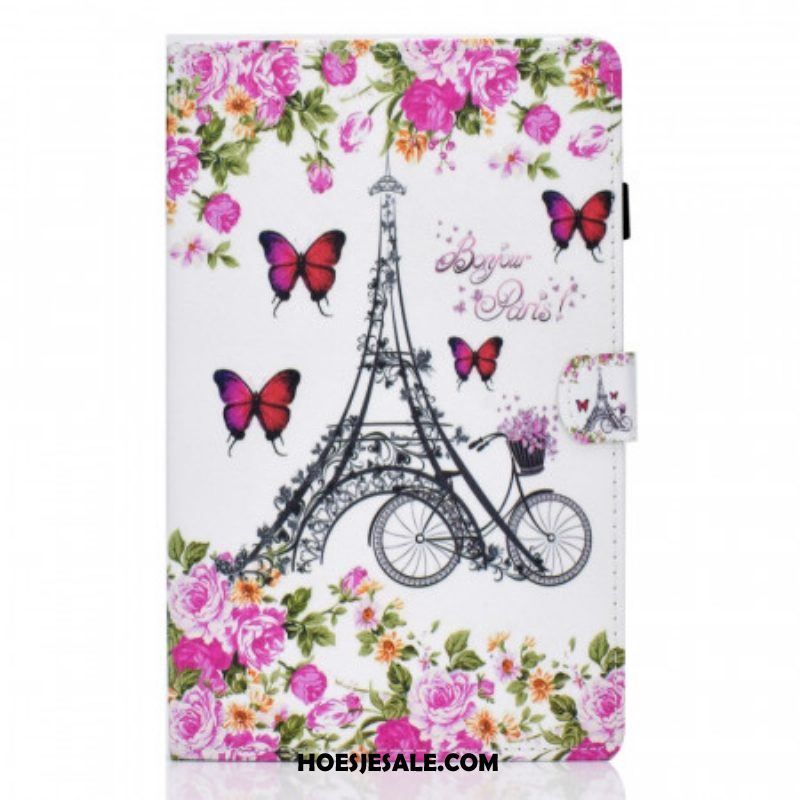 Folio-hoesje voor Samsung Galaxy Tab A8 (2021) Eiffeltoren Fiets