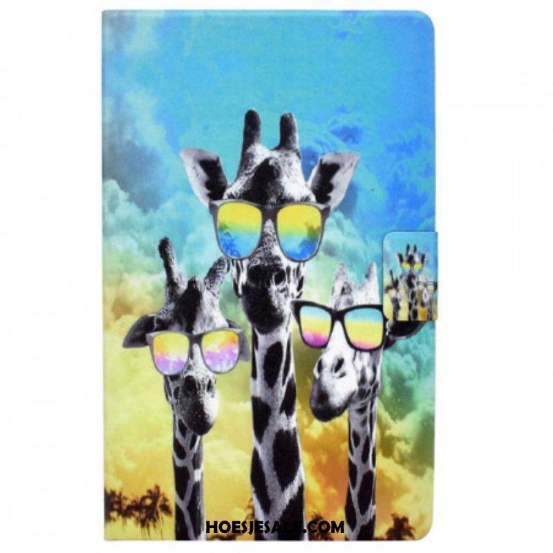 Folio-hoesje voor Samsung Galaxy Tab A8 (2021) Funky Giraffen