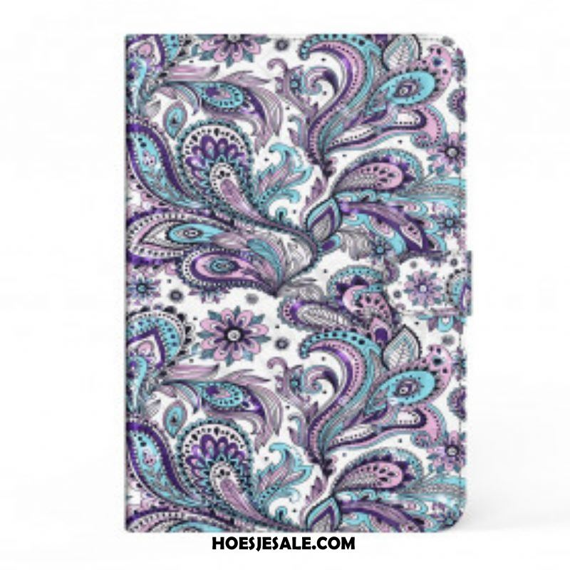 Folio-hoesje voor Samsung Galaxy Tab S8 / Tab S7 Kunstleer Paisley-patroon