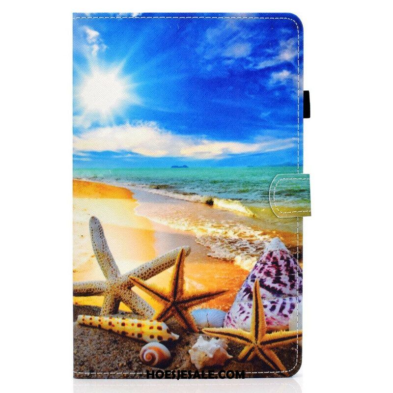 Folio-hoesje voor Samsung Galaxy Tab S8 / Tab S7 Leuk Strand