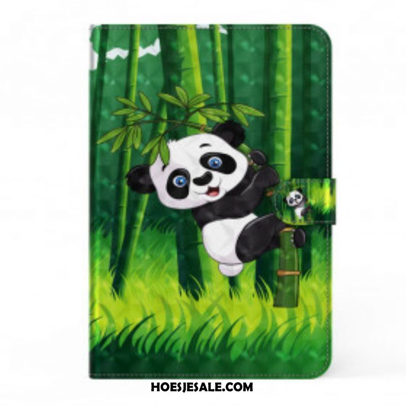 Folio-hoesje voor Samsung Galaxy Tab S8 / Tab S7 Panda Van Imitatieleer